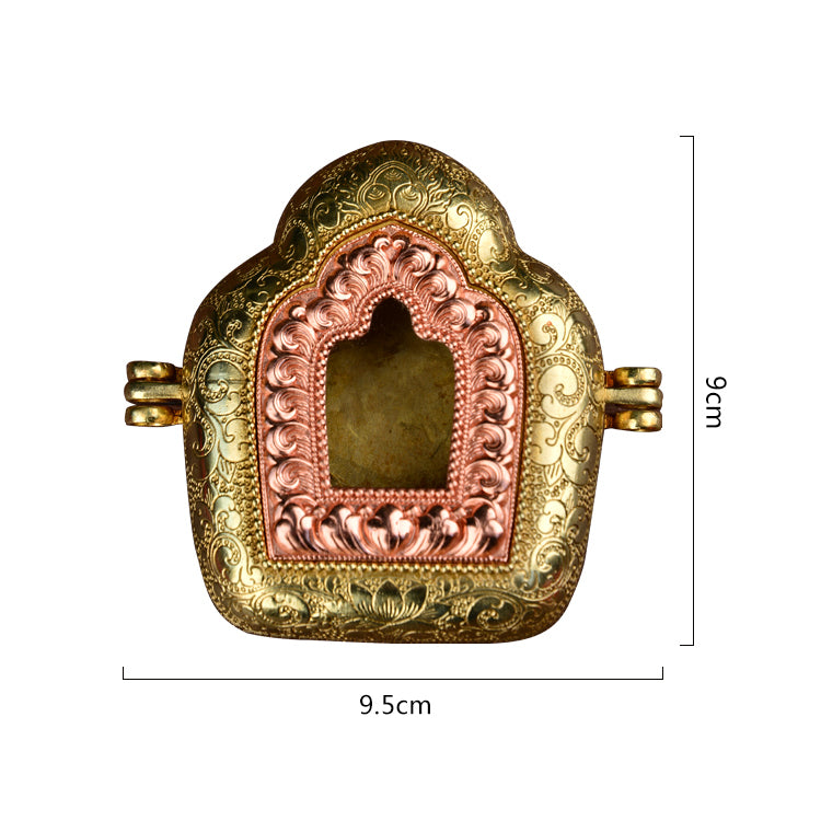 Yachen Gar Copper Gau Box Amulet Pendant