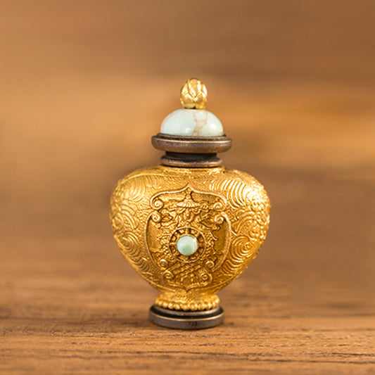 Auspicious Treasure Vase Gau Pendant