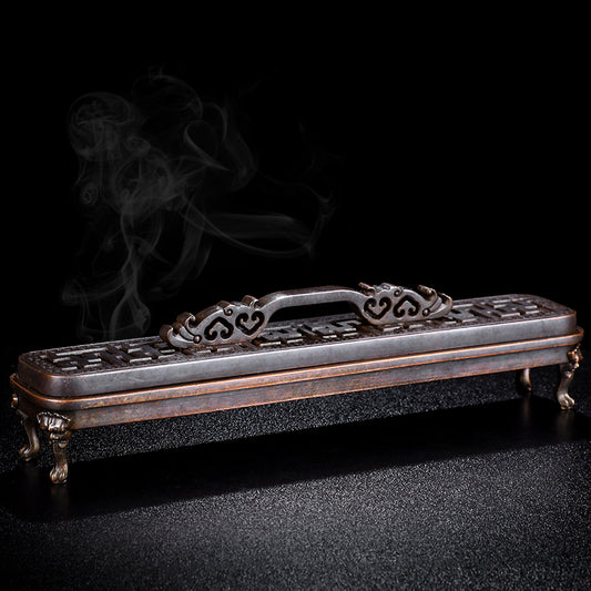 Four Legs Bronze Incense Stick Holder