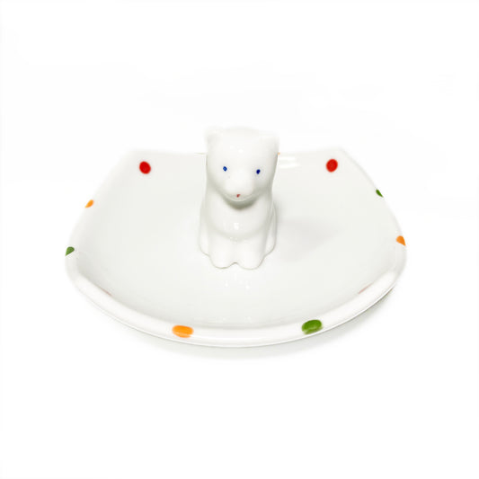 Japanese Cute Dog Ceramic Incense Holder