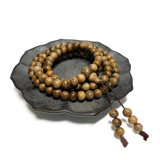 6mm Natural Agarwood 108 Beads Mala