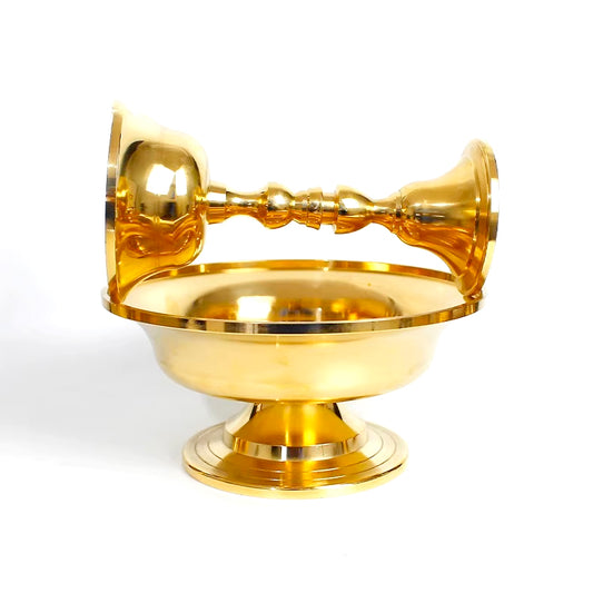 Pure Brass Serkyem Protector Offering Cup Style B