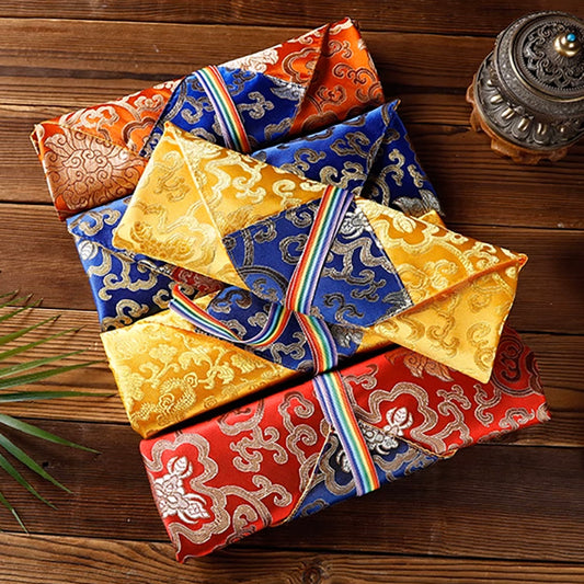 Handcrafted Traditional Tibetan Pattern Fabric Book Cover