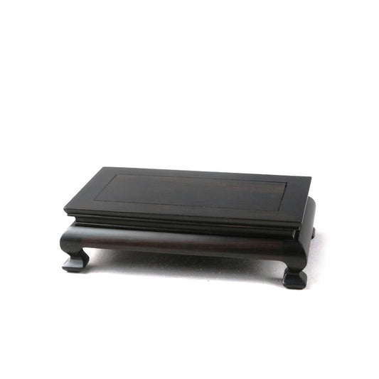 Sophisticated Blackwood Rectangle Wood Base