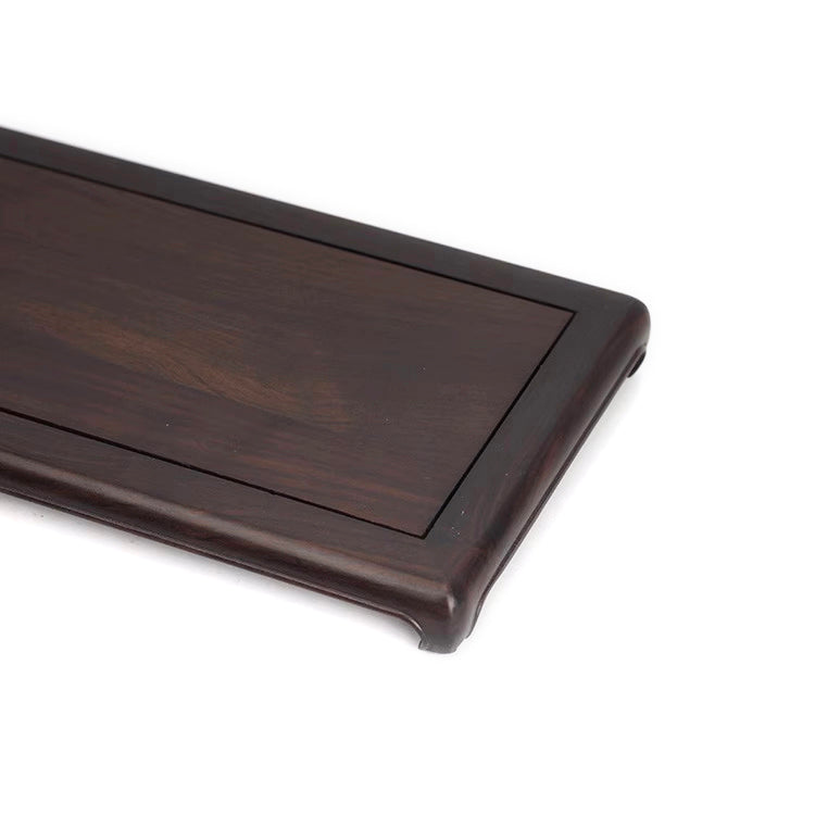 Subtle Minimal Blackwood Mahogany Rectangle Wood Base