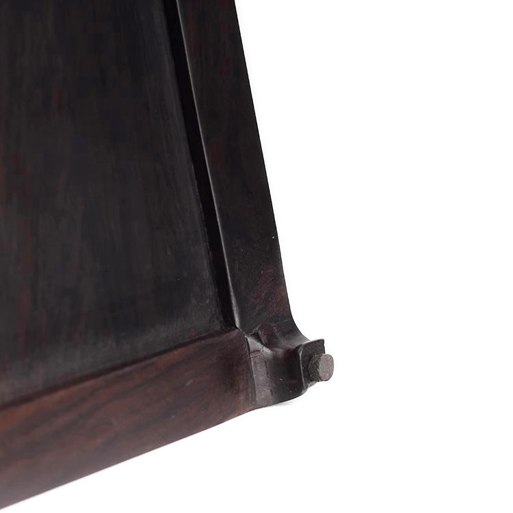 Subtle Minimal Blackwood Mahogany Rectangle Wood Base