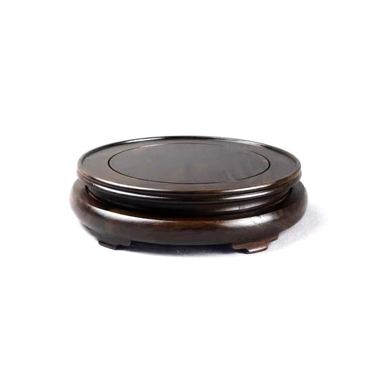 Rotatable Classic Blackwood Round Wood Base