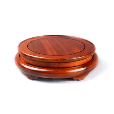 Rotatable Classic Rosewood Round Wood Base