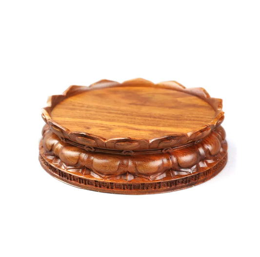 Refined Lotus Rosewood Whole Trunk Round Wood Base