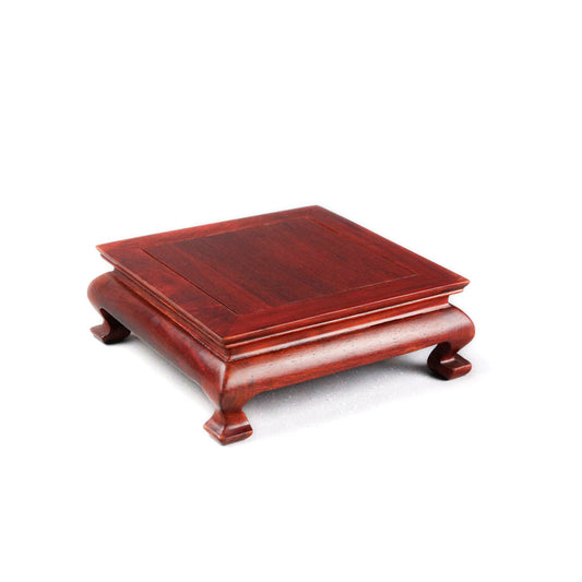 Sophisticated Rosewood Square Wood Base